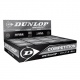 3 Stck Dunlop Competition Squashblle - 1 gelber Punkt